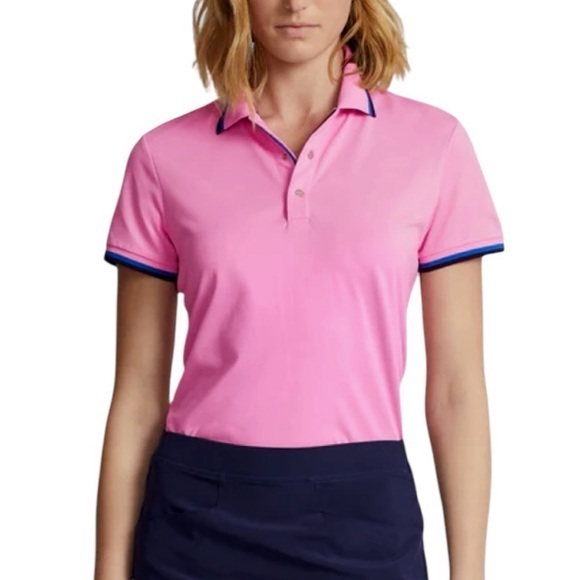Ralph Lauren Tops - RLX Polo Golf Tour Pique VAL Pink‎ Short Sleeve Women's Golf Shirt Small